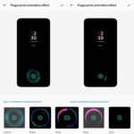 OnePlus 7T fingerprint effect