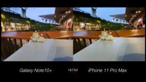 Compare Photo Shot Galaxy Note10+ vs iPhone 11 Pro Max